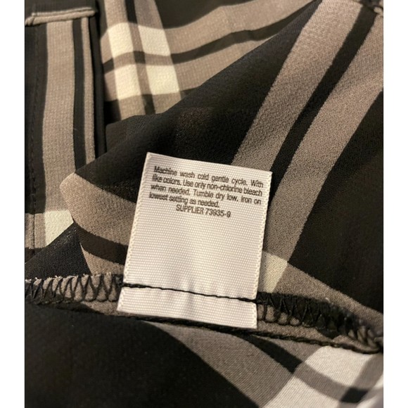 a.n.a Sheer Plaid Hi-Lo Top Oversized - Sz S - Picture 11 of 11